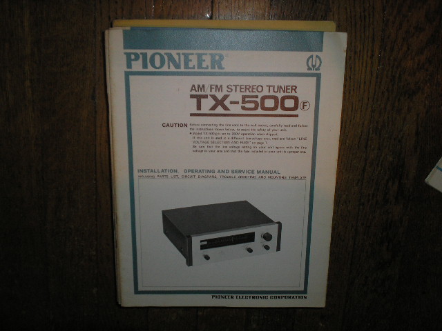 TX-500 TX-500 F Tuner Service Manual